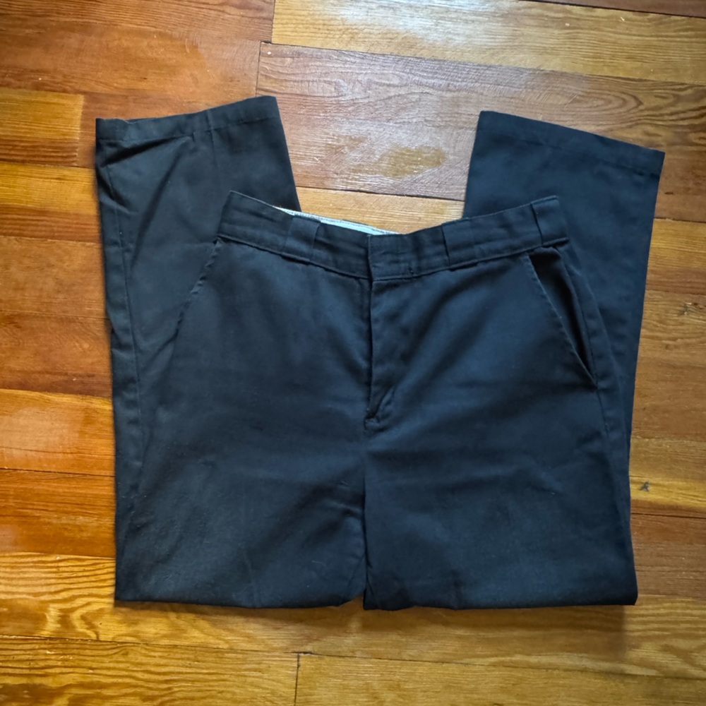 Dickies Women's Straight Leg Work Pants in Dark Charcoal - Picture 2 of 3